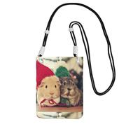 Small Crossbody Purse Carry A Mobile Phone Bag Diagonally Cute Guinea Pigs Mini Shoulder Purse Wallet Smart Phone Wallet
