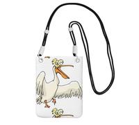 Small Crossbody Purse Carry A Mobile Phone Bag Diagonally Funny Pelican Mini Shoulder Purse Wallet Smart Phone Wallet