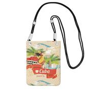 Small Crossbody Purse Carry A Mobile Phone Bag Diagonally Island Of Cuba Mini Shoulder Purse Wallet Smart Phone Wallet