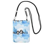 Small Crossbody Purse Carry A Mobile Phone Bag Diagonally Penguin Antarctica Ice Mini Shoulder Purse Wallet Smart Phone Wallet
