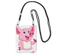 Small Crossbody Purse Carry A Mobile Phone Bag Diagonally Pink Little Pig Mini Shoulder Purse Wallet Smart Phone Wallet