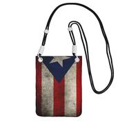 Small Crossbody Purse Carry A Mobile Phone Bag Diagonally Puerto Rico Flag Mini Shoulder Purse Wallet Smart Phone Wallet