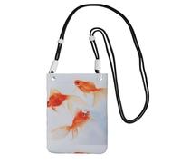 Small Crossbody Purse Carry A Mobile Phone Bag Diagonally Small Goldfish Swimming In The Water Mini Shoulder Purse Wallet Smart Phone Wallet