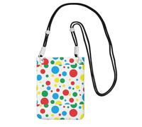 Small Crossbody Purse Carry A Mobile Phone Bag Diagonally Twister Polka Dots Mini Shoulder Purse Wallet Smart Phone Wallet