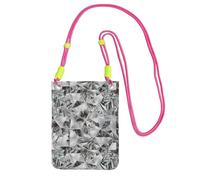 Small Crossbody Purse Cell Phone Wallet Purses Should Bag Crossbody Bag,Diamond Texture Style Crystal,Fuchusia