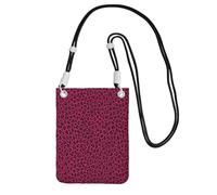 Small Crossbody Purse Cell Phone Wallet Purses Should Bag Crossbody Bag,Love Leopard Leopard Print In Hot Pink,Black