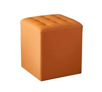 Small Cube Ottoman StoolStylish Padded Foot Rest & Pouffe for Bedroom Entryway or BedsideCompact Versatile Change Shoes Bench & Seating Solution