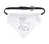 Small 'Cute Goat Jumping' Dog/Cat/Pet Bandana (PD00061309)