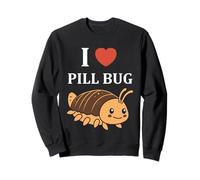 Small cute insect Woodlice minimalist simple i love Pill bug Sweatshirt