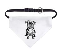 Small 'Cute Pug Puppy' Dog/Cat/Pet Bandana (PD00058929)