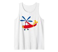 Small Cute red Helicopter for Little Pilots Tank Top