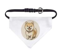Small 'Cute Shiba Inu Sitting' Dog/Cat/Pet Bandana (PD00060771)