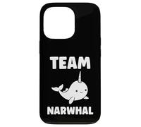 Small cute simple minimalist sea unicorn team Narwhal Case for iPhone 13 Pro