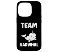 Small cute simple minimalist sea unicorn team Narwhal Case for iPhone 14 Pro