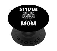 Small cute Spider funny woman quote Spider mom PopSockets Adhesive PopGrip
