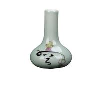 Small Cyan Color Vases Petite Classic Chinoiserie Flower Vases Glaze Oriental Bottle Vase for Home Office Party Decoration Supplies Bedroom Decoration Living Room Decoration Decorative Vases(D)