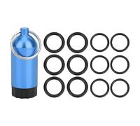 Small Cylinder Storage Bottle with 12 Sealing Rings Diving Valve Seal Rings Aluminum Alloy Diving Tank Aluminum Alloy Cylinder Storage Bottle