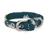 Small Daisy Collar Easy-Fastening Buckle，Pet Supplies Adjustable ，Dog Collar The D-Ring Design Allows for Towing Or Hanging Tags，for Small to Medium-Sized Dogs.