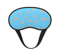 Small Daisy Elastic Band Eye Mask for Sleeping, Blackout Sleep Mask Block Light, Comfortable Travel Nap