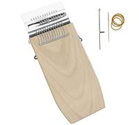 Small Darning Machine Kit with 14 Hooks, Portable Mini Waving Machine, Wooden Speedweve Darning Repair Tool for Mending Jeans and Clothes Quickly and Easily, Makes Beautiful Stitching