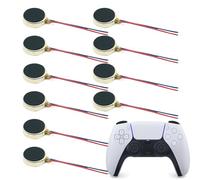 Small DC Motor - 10 Pieces Button Vibration Motor, DC Vibration Motors, Tiny Button-Type Game Controller Shaker For Smartphone Electronics Pager Tablet Beauty Device Game Controller