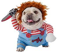 Small Deadly Dog Costume for Pets, Funny Halloween Christmas Cosplay Party Outfit for Small Medium Large Dogs