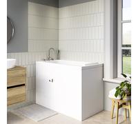 Small Deep Walk In Bath Right Hand with Front Panel & Integrated Seat 1210 x 660mm - Princeton