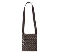 Small Designer Side Bag Messenger Shoulder Travel Work Basic Items Crossbody Passport Pouch Festival Secure Zip Pockets School College Adjustable Straps Mens Womens Unisex Brown 14cm(W) x 18cm(L)