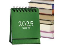 Small Desk Calendar,2025 Small Desk Calendar - Turn Pages 360 Degrees Turning the Small Table Calendar,Double-Sided Flip-Top Calendar for Classroom, Portable Calendar