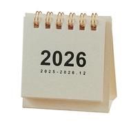 Small Desk Calendar 2026-2027 - Monthly Planner Portable Standing Flîp, Standing Flîp Desk Calendar With Monthly Summary | Offices Supplies For Classroom Teacher Family Dorm Offices