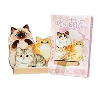 Small Desk Calendar 2026, Mini Cat Desktop Calendar 2026 With Wooden Base, For Organizing Appointment Holiday Bedroom Living Room Kitchen Fridge Apartment Classroom