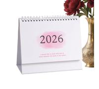 Small Desk Calendar 2026 - Paper, 7.48x6.3in Academic Planner Monthly Organizer | Compact Design For Efficient Scheduling, Desktop Calendar For Teachers, Students, Families, Home, Office, Dorm