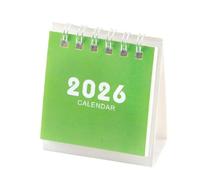 Small Desk Calendar 2026, Standing Desktop Calendar, Metal Twin-wire Binding Monthly 17-month Planner Aug 2025-dec 2026