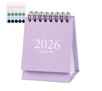 Small Desk Calendar - Jan. 2026 to Jul. 2027 Planner, Standing Desktop Calendar with Monthly Schedule Pages, Minimalist Organizer for Daily Planning | Practical Accessory for Workplace Study | Co
