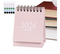 Small Desk Calendar - Jan. 2026 to Jul. 2027 Planner, Standing Desktop Calendar with Monthly Schedule Pages, Minimalist Organizer for Daily Planning | Practical Accessory for Workplace Study | Co