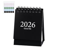 Small Desk Calendar - Jan. 2026 to Jul. 2027 School Planner - Standing Calendar,for Home Study Workstation Dorm Library Counter