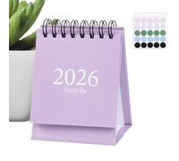 Small Desk Calendar | Jan. 2026 to Jul. 2027 School Supplies - Desktop Calendar Planner - for Home Workplace Dorm Library Counter Meeting Room