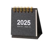 Small Desk Calendar Practical Flip Calendar for Table Holiday Daily Schedule Black
