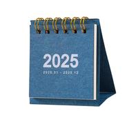 Small Desk Calendar Practical Flip Calendar for Table Holiday Daily Schedule Blue