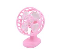 Small Desk Fan - Fake Decorative Miniature for Doll Houses | Retro Non Rotating Figurine with Silver & Vintage Frame for Home, Bedroom, Living Room and Art Studio Landscapes