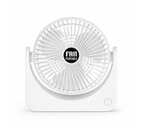 Small Desk Fan - Ultra Quiet Battery Operated 3 Speeds | 6 Inch Compact 3000mAh Personal Fan With Strong Wind For Bedroom Home School Travel Fishing Trip