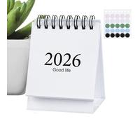 Small Desktop Calendar - Jan 2026 To Jul 2027 Daily Planner, Compact Monthly Desk Calendar For Scheduling & Organisation | Perfect For Home, Workplace, Dorm, Library, Counter, Meeting Room