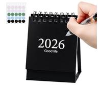Small Desktop Calendar,Jan. 2026 to Jul. 2027 Daily Planner | Standing Calendar,for Workplace Home Study Workstation Library Counter Meeting Room