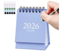 Small Desktop Calendar - Jan. 2026 to Jul. 2027 Daily Planner - Standing Desktop Calendar - for Home Study Workstation Dorm Library Counter