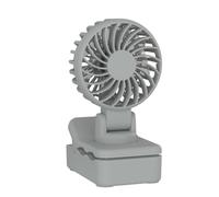 Small Desktop Fan - USB Rechargeable Portable Clip Clip Travel Fan | Strong Cooling Wind, Powerful Air Flow Machine For Workplace, Home, Beach | Fan Per