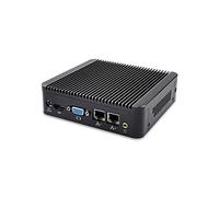 Small desktop Mi3217 Htpc Core i3-3217U Processor 2G Ram 64G SSD WIFI,2 x Lan, 4 x USB,1 x HDMI,1 x VGA,1 xCOM,DC 12V, Support windows 7,windows 10, Linux OS