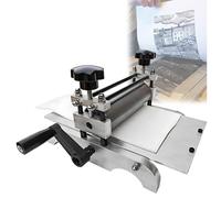 Small Desktop Printmaking Press Machine, Manual Etching, Adjustable Roller Height, Ideal, Manuals with Adjustables Rollers for Paper Woodblock Lino Printing, Panel 31 * 17CM