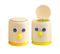 Small Desktop Trash Can Cute Big Eyes Tiny Press Type Garbage Can