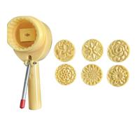 Small Dessert Press Tool Green Grams Cake Molds Set Round Dough Moulds Bakings for Making Traditional Dessert Molds