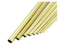Small Diameter Thin-Walled Straight Brass Tube, 0.25mm Wall Thickness 1-12.5mm OD Brass Pipe, 300mm & 500mm Length Copper Tube(500mm-OD 1.2 x ID 0.7mm)